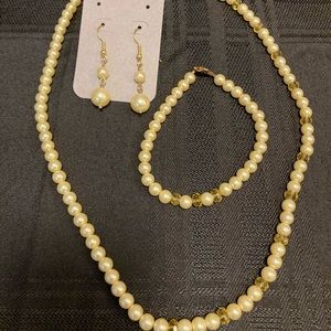 Three piece jewelry set.